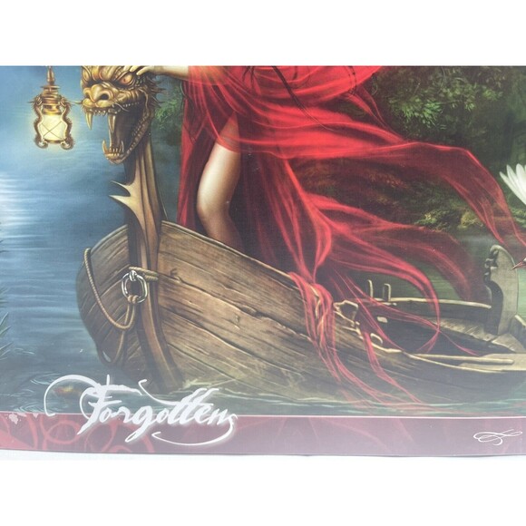 Heye Jigsaw Puzzle Forgotten Cris Ortega Swans Dark Rose 1000 pc  Gothic Fantasy - Picture 8 of 16